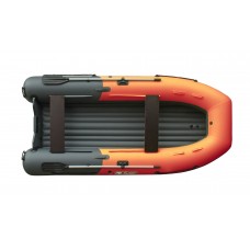 Лодка REEF-370 нд ТРИТОН S MAX стеклопластиковый интерцептор серый /оранжевый