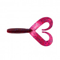 Твистер YAMAN PRO Loop-Two, р.4 inch, цв. #04 - Grape (уп.5 шт)/YP-LT4-04