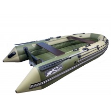 Лодка СКАТ-390 бежевый/зеленый