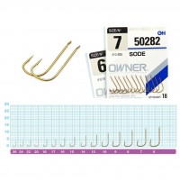 КРЮЧОК "OWNER" Sode Hook №9 в уп 10 шт  цвет золото