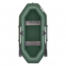 Лодка "Бриз - 260" зеленый. Натяжное дно.Тонар