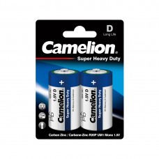 Батарейка, CAMELION Super Heavy Duty R20P-BP2B 2 шт. в блистере