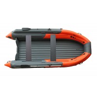 Лодка СКАТ 390 F интегрированный  графит/оранжевый