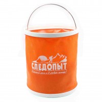 Ведро складное "СЛЕДОПЫТ", 13 л, оранж., без чехла/40/Арт.PF-CT-F18