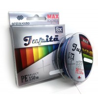 Шнур плетеный "Shii Saido" Jupita 8X, L-150 м, d-0,370 мм, test-20,39 кг, multicolor/10/SBLJ150-8X-3