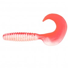 Твистер YAMAN PRO Spiral, р.4 inch, цвет #27 - Red White (уп.5 шт)/YP-S4-27