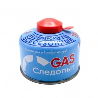 Газ для порт. плит "СЛЕДОПЫТ", метал. баллон, 110гр. резьб., (всесезонный) РОССИЯ/24/PF-FG-110R
