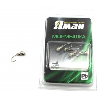Мормышка "ЯМАН" муравей с отв.,цв.NL с фосф. пяткой, d 3, вес 0,3 г/Я-МР0160