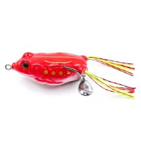 Лягушка-незацепляйка Namazu FROG с лепестком, 65 мм, 18 г, цвет 01, крючок-двойник YR Hooks (BN) #3/