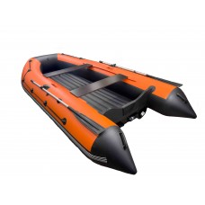 Лодка REEF-390 нд ТРИТОН стеклопластиковый интерцептер черный/оранжевый