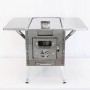 Печь "Берег" Atomstove "Камин" Большой (80 мм) Сталь AISI 430 толщиной 1 мм.