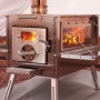 Печь "Берег" Atomstove "Камин" Большой (80 мм) Сталь AISI 430 толщиной 1 мм.