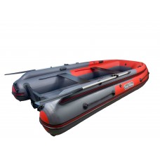 Лодка REEF-370 Fi нд ТРИТОН S MAX стеклопластиковый интерцептер графит/красный