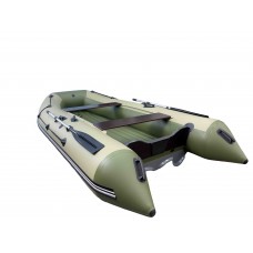 Лодка REEF-360 нд ТРИТОН стеклопластиковый интерцептер бежевый/зеленый