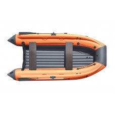 Лодка REEF-360 F НД ТРИТОН  стеклопластиковый интерцептор графит/оранжевый