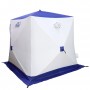 Палатка зимняя куб СЛЕДОПЫТ 1,8 х1,8 м, Oxford 240D PU 1000, 3 слоя, цв. бело-синий PF-TW-07