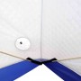 Палатка зимняя куб СЛЕДОПЫТ 1,95 х1,95 м, Oxford 240D PU 1000 3 слоя, цв. бело-синий PF-TW-08