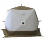 Палатка зимняя СЛЕДОПЫТ "Premium" 5 стен (1,8х1,75 м), h-2,05 м, 3 слоя, цв. белый/олива PF-TW-15