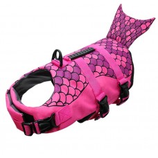 Спасательный жилет для собак "SBART" Рыбка D03, р. L, материал неопрен, цвет: розовый