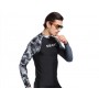 Плавательный мужской костюм "SBART" PK7078, р. XL, цвет: черный-мультиколор