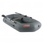 Лодка "Шкипер - 220" серый.Натяжное дно.Тонар