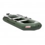 Лодка "Шкипер - 280 нт" зеленый. Натяжное + реечная слань/для моторов мощностью до 2,5 л.с.Тонар