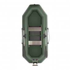Лодка "Шкипер - 280 нт" зеленый. Натяжное + реечная слань/для моторов мощностью до 2,5 л.с.Тонар