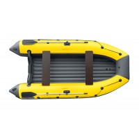 Лодка REEF-340 нд ТРИТОН тем.серый/желтый