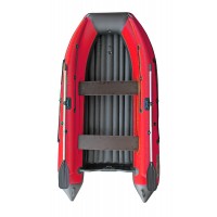 Лодка REEF-390 F НД ТРИТОН стеклопластиковый интерцептор темно-серый/красный