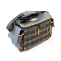Сумка рыболовная"СЛЕДОПЫТ"Base Lure Bag L, 36х22х15 см, цв. серый+3 коробки Luno 20/2/ арт.PF-BBA-02