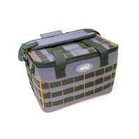 Сумка рыболовная"СЛЕДОПЫТ" Base Lure Bag XL,38х26х25 см, цв.серый+5 коробок Luno 28/2/ арт.PF-BВА-01