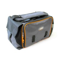Сумка рыболовная "СЛЕДОПЫТ" Lure Bag XL, 40х28х24 см, цв. серый + 5 коробок Luno 28/2/ арт.PF-BBK-01