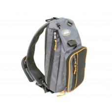Сумка-рюкзак рыболовная "СЛЕДОПЫТ" Sling Shoulder Bag, 44х24х17 см, цв. серый/5/ арт.PF-BM-01
