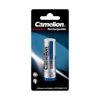 Аккумулятор CAMELION Lithium ICR18650F-22-BP 2200 mAh 1 шт. в блистере/25118