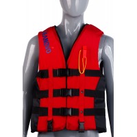 Жилет страховочный SEANOVO "SJ04", красный /КМФ, р-р 3XL (SJ04-ХXL-КМФ)